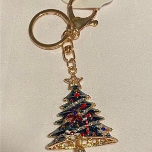 Festive Christmas Tree Purse Charm